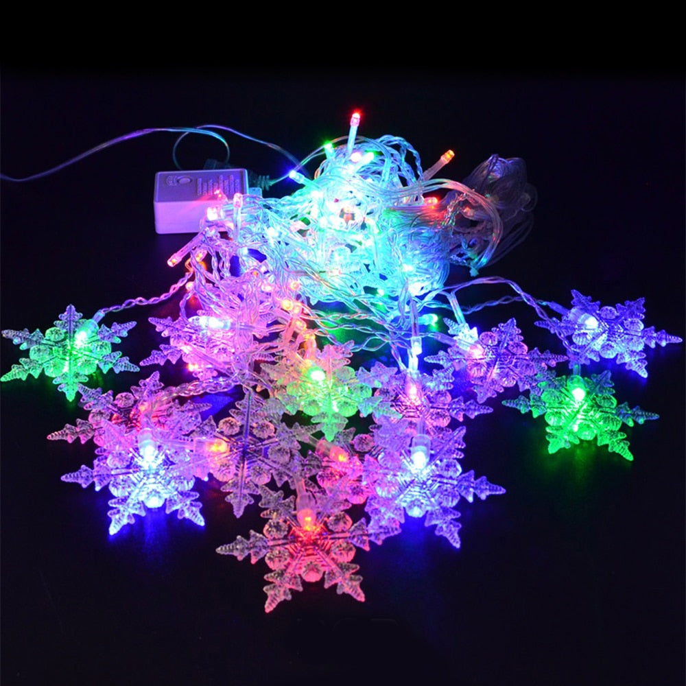 Outdoor Xmas Snowflake LED Lights