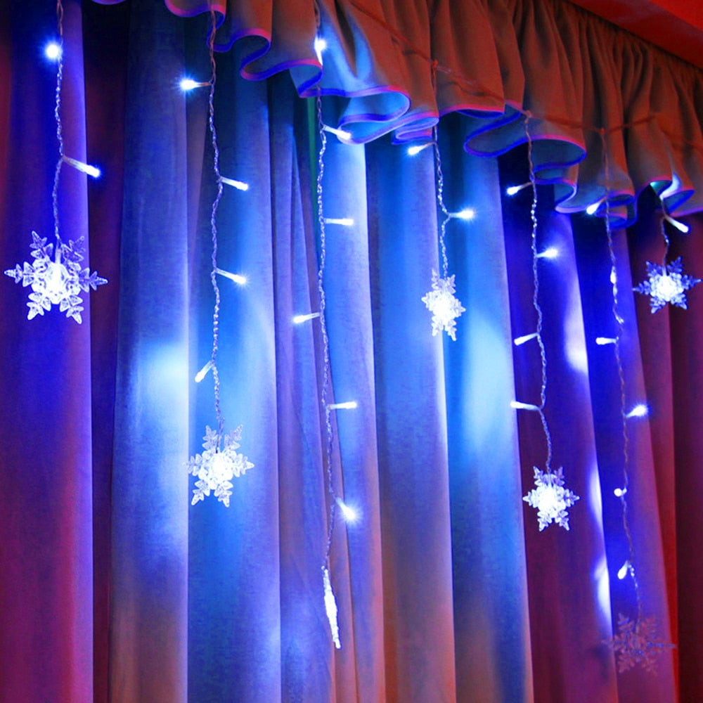 Outdoor Xmas Snowflake LED Lights