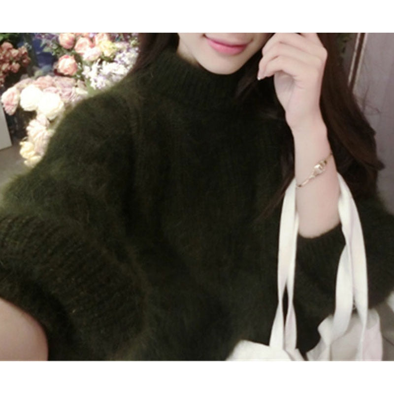 White Turtleneck Sweater