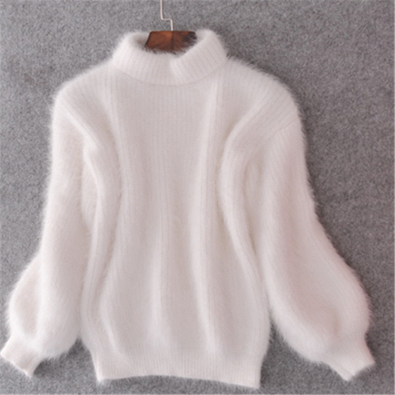 White Turtleneck Sweater