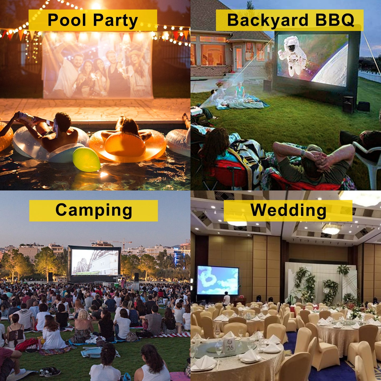 Inflatable Movie Screen Projector