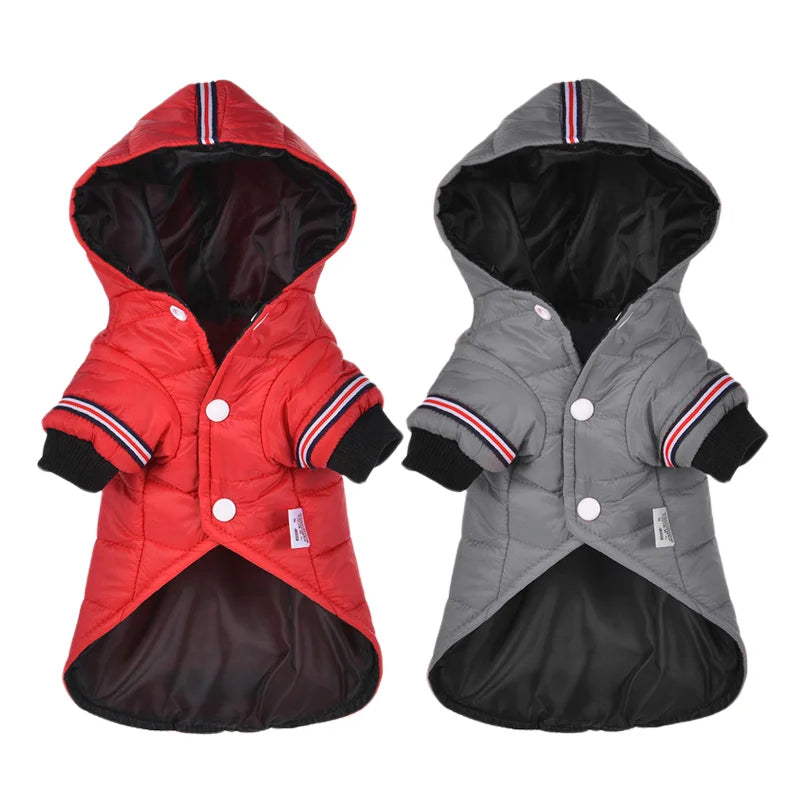 Winter Dog Clothes Warm Coat jacket For Small Medium Dogs Chihuahua Teddy Puppy Cat Hooded Outfit