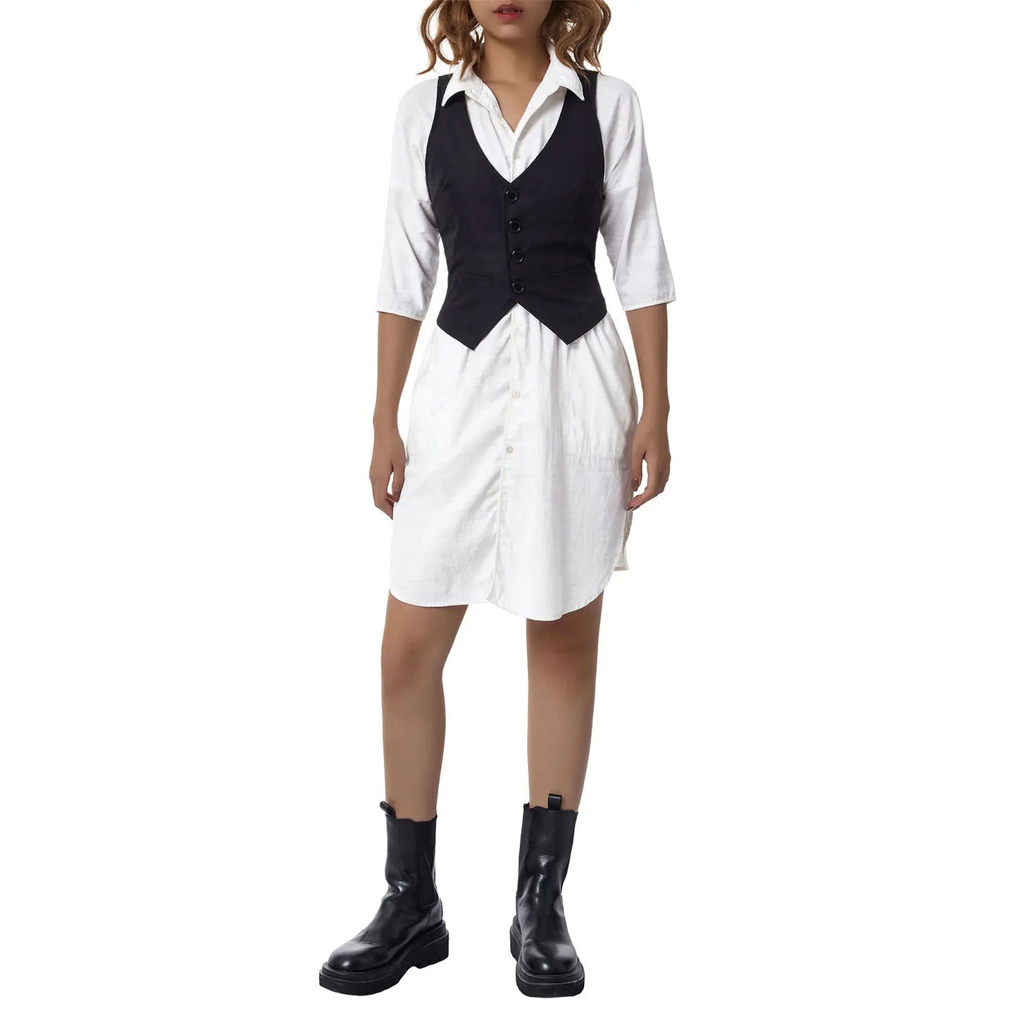 Women's Waistcoat 2024 Solid Color/ Striped V-Neck Sleeveless Slim Vest Fashion All-match Coat Female Clothes