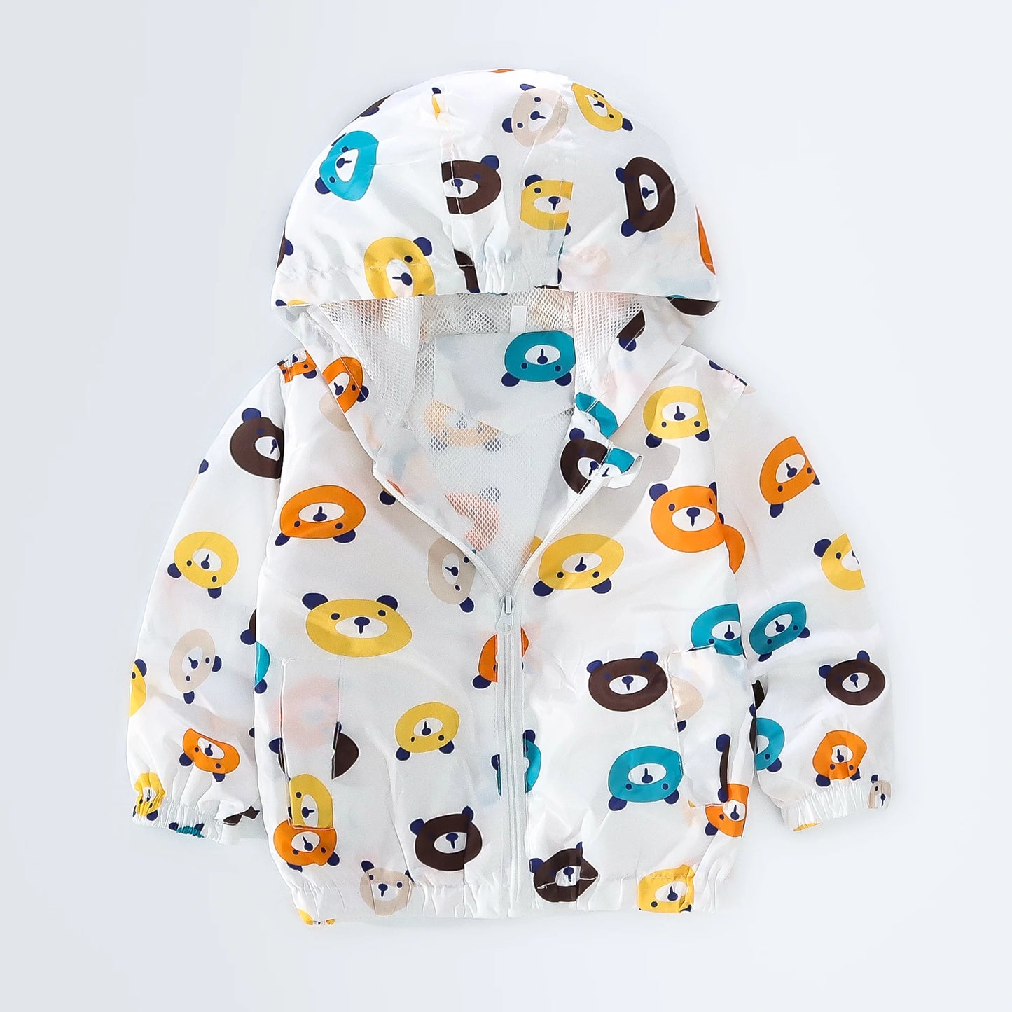 Spring and Autumn New Cartoon Animal Hooded Baby Coat Boys and Girls Long Sleeve Jacket Fashion Children's Clothing