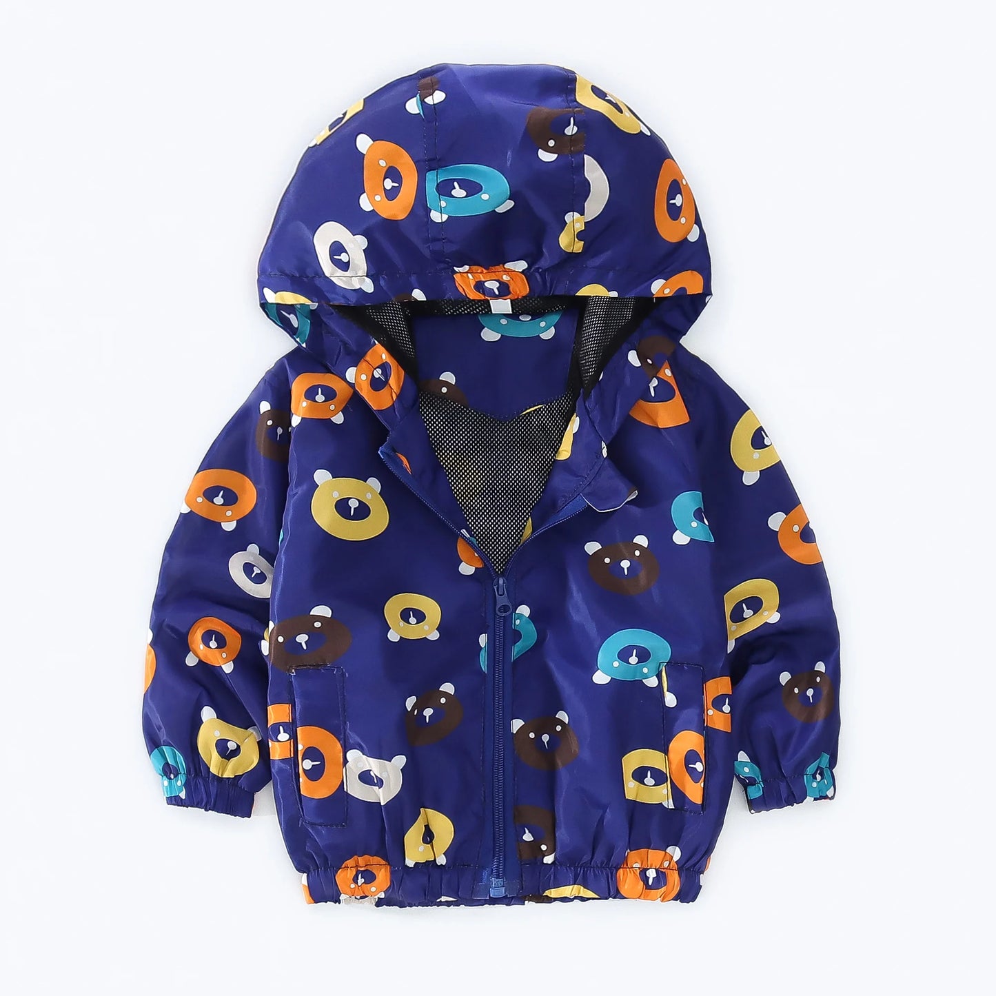 Spring and Autumn New Cartoon Animal Hooded Baby Coat Boys and Girls Long Sleeve Jacket Fashion Children's Clothing