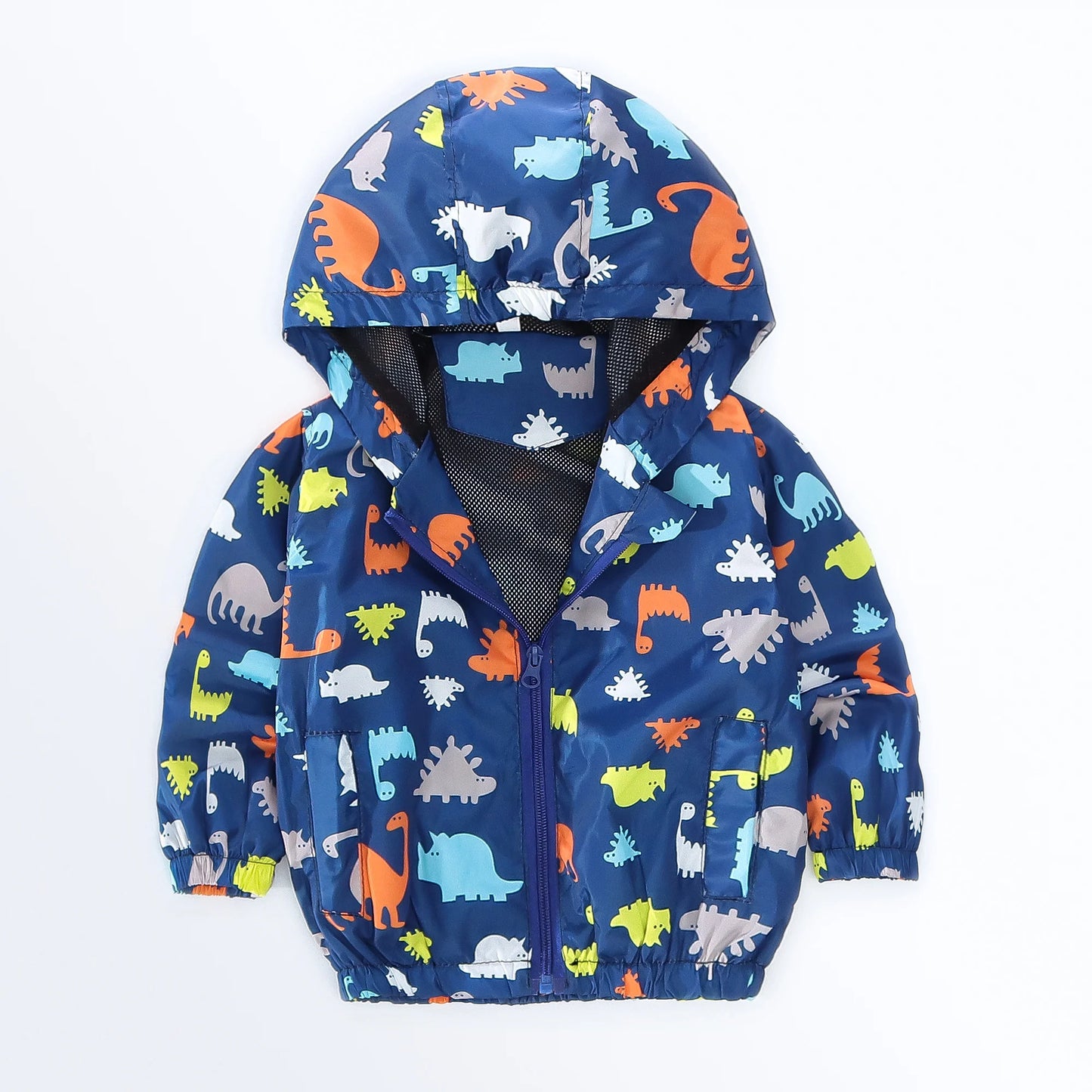 Spring and Autumn New Cartoon Animal Hooded Baby Coat Boys and Girls Long Sleeve Jacket Fashion Children's Clothing