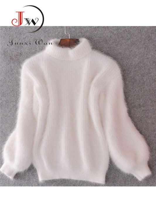 White Turtleneck Sweater